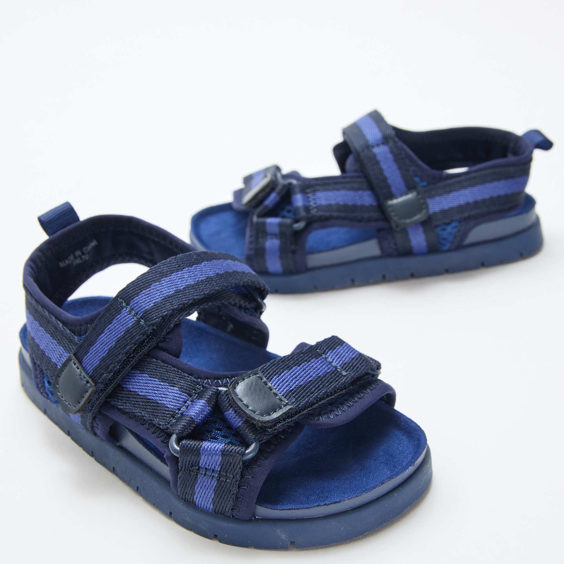 Blue Hook-and-Loop Sandals BLUE