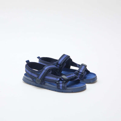 Blue touch-fastening sandals BLUE