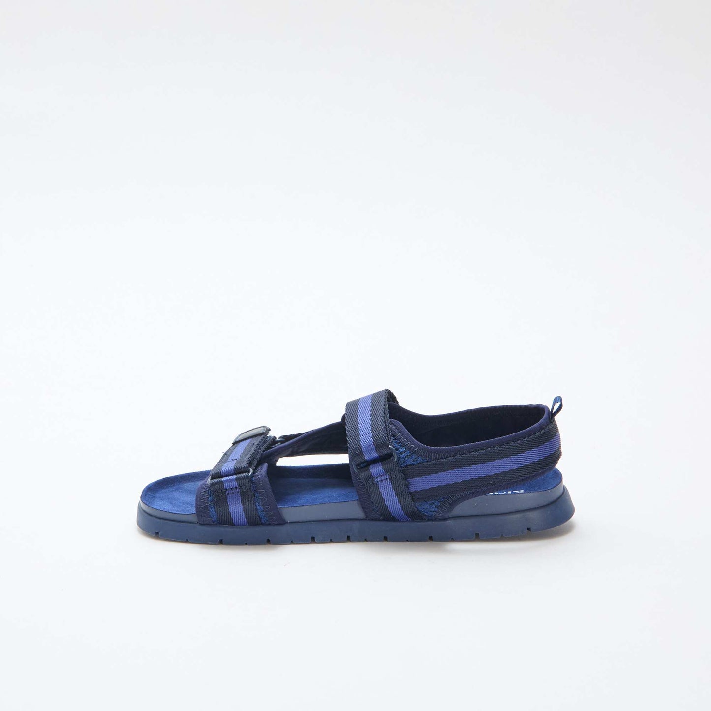 Blue touch-fastening sandals BLUE