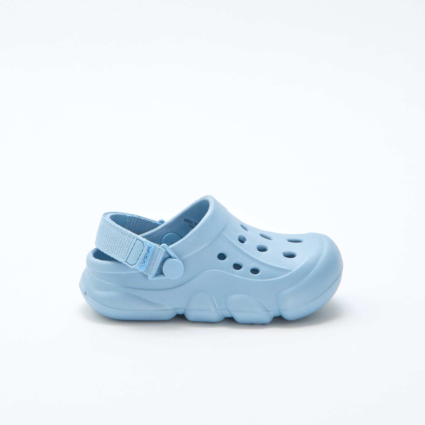 Solid Beach Closed-Toe Mules BLUE