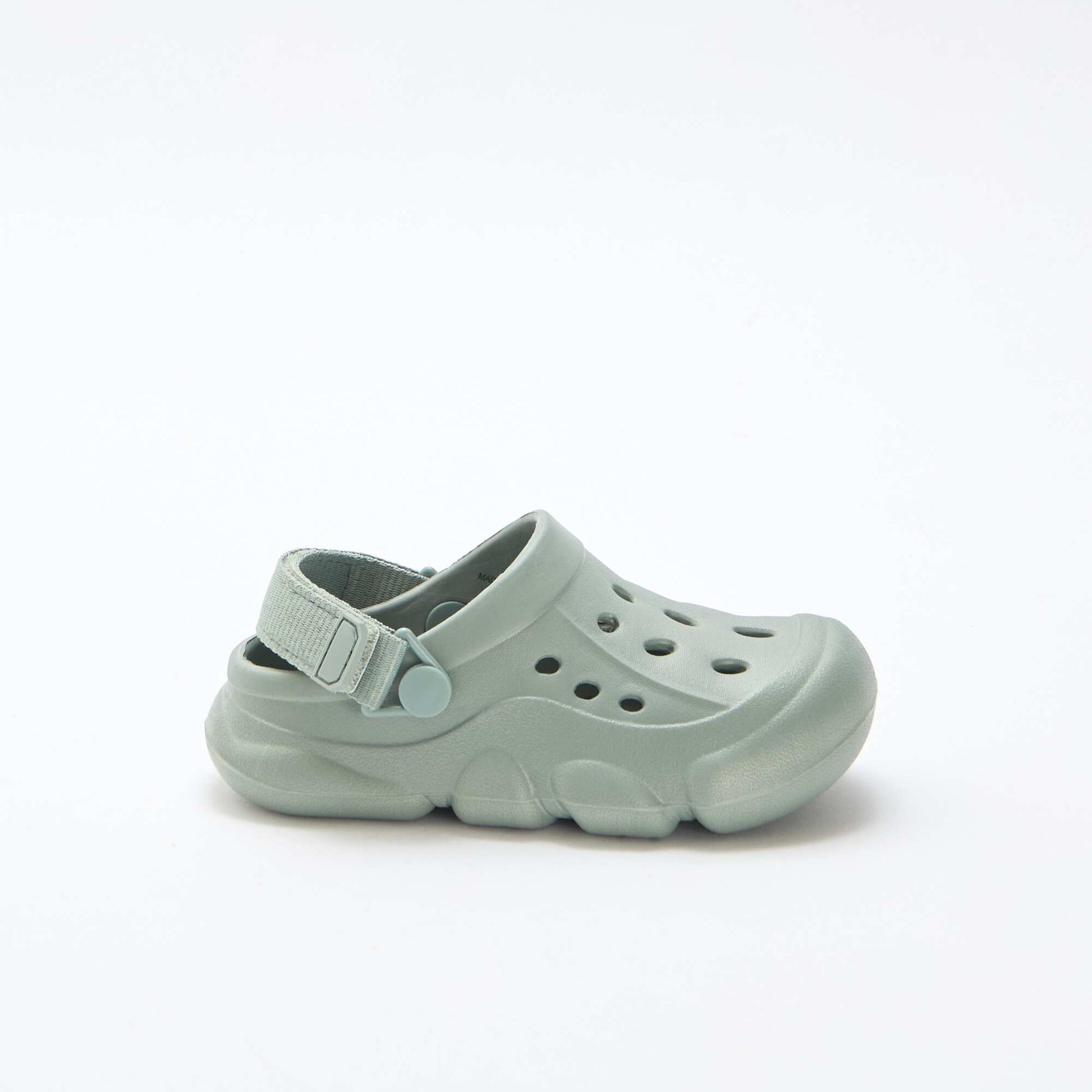 Solid Beach Closed-Toe Mules GREEN