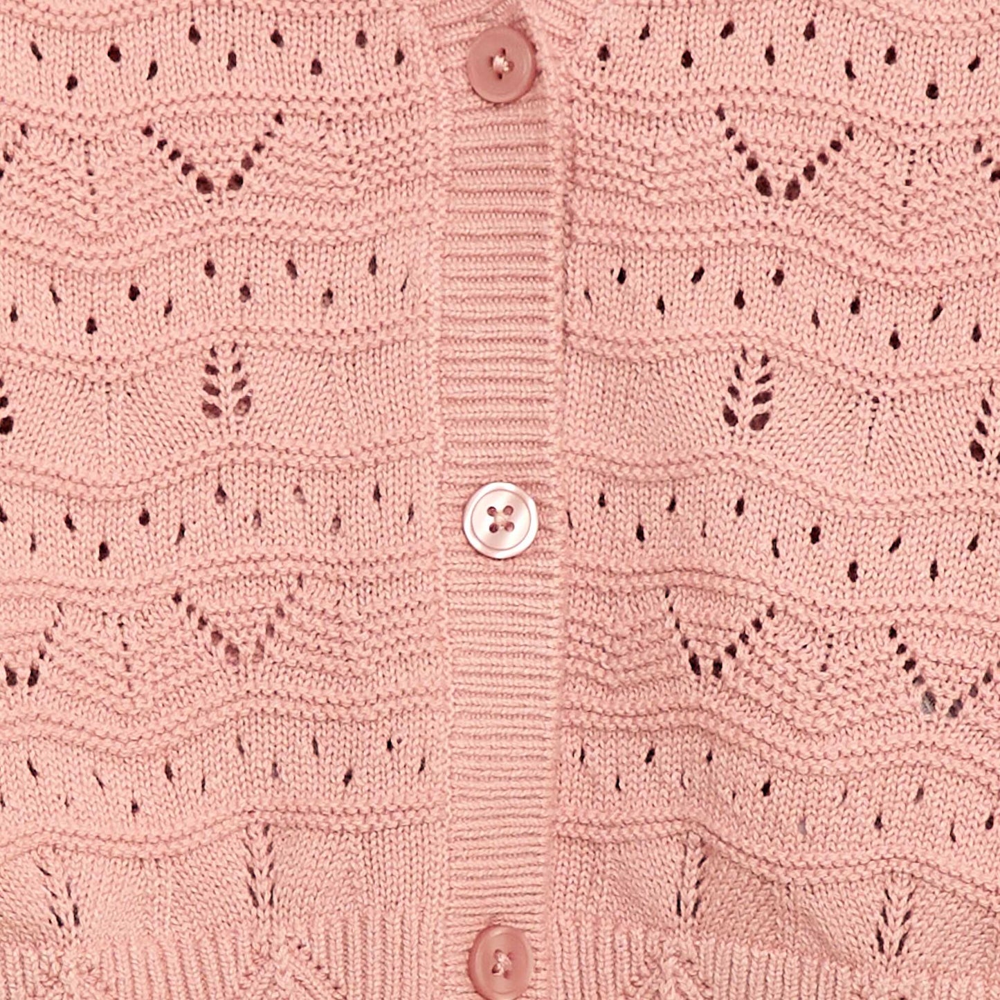 Open Knit Cardigan PINK