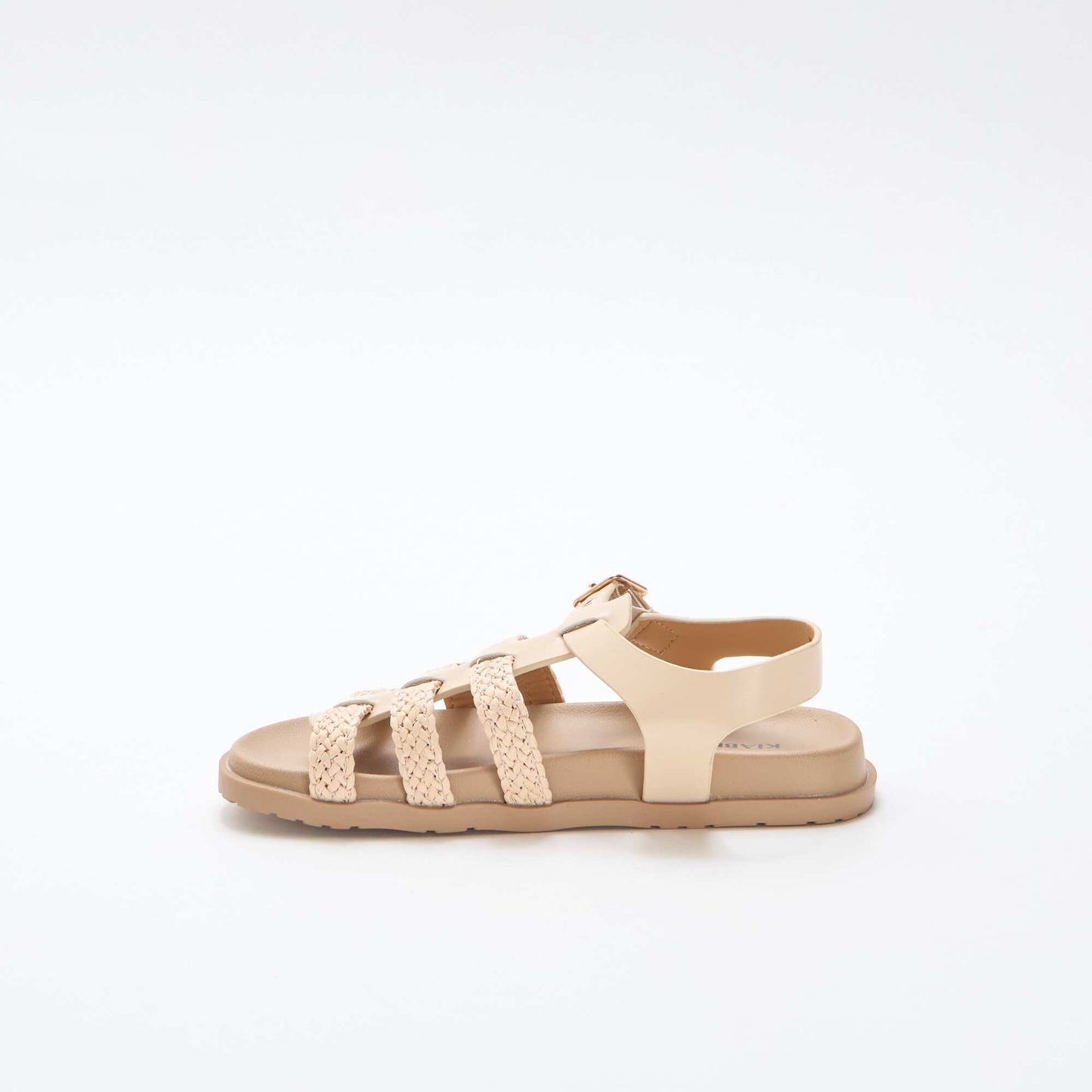 Straw Strap Sandals BEIGE
