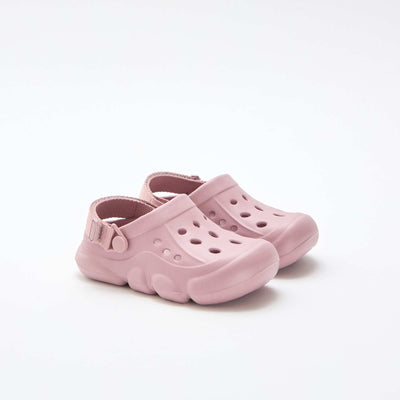 Solid Color Closed-Toe Beach Mules PINK