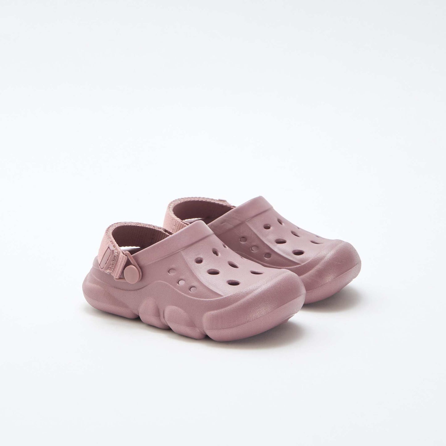Solid Color Closed-Toe Beach Mules PURPLE