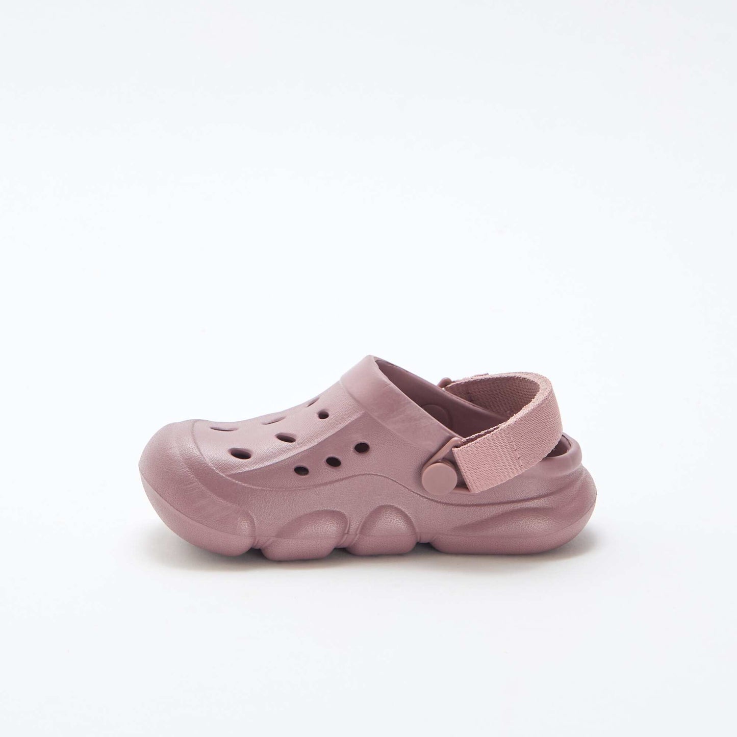 Solid Color Closed-Toe Beach Mules PURPLE