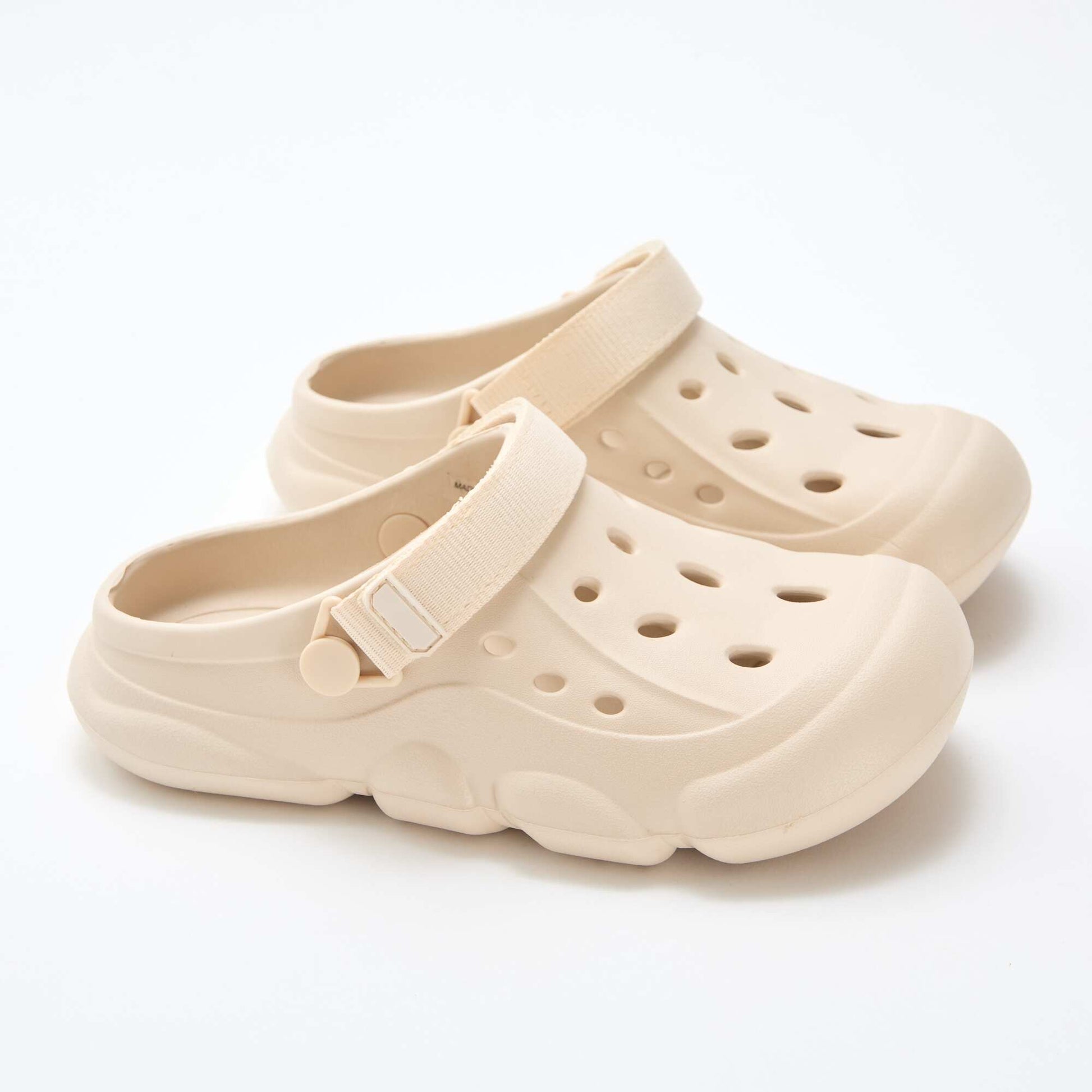 Closed Beach Mules BEIGE