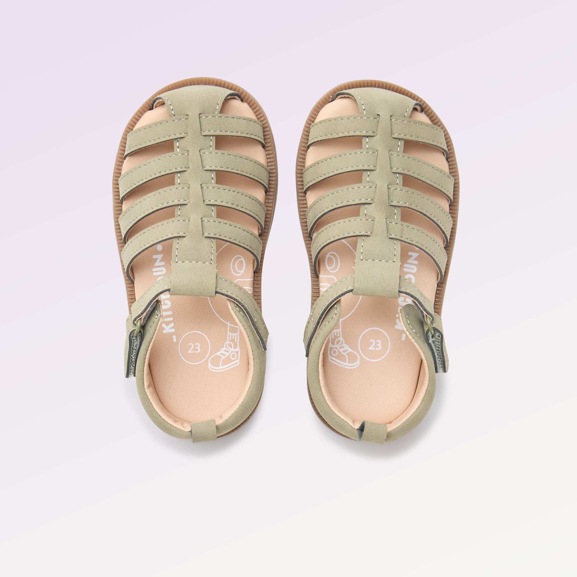 Strap Sandals 'First Steps' - Kitchoun KHAKI