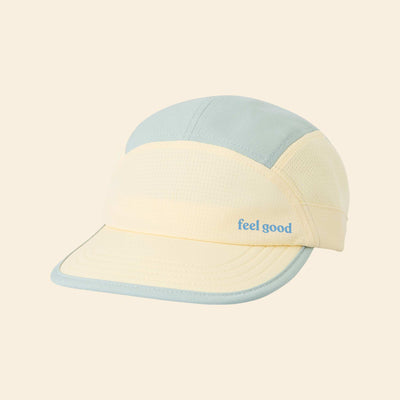 Running cap with flexible visor YELLOW