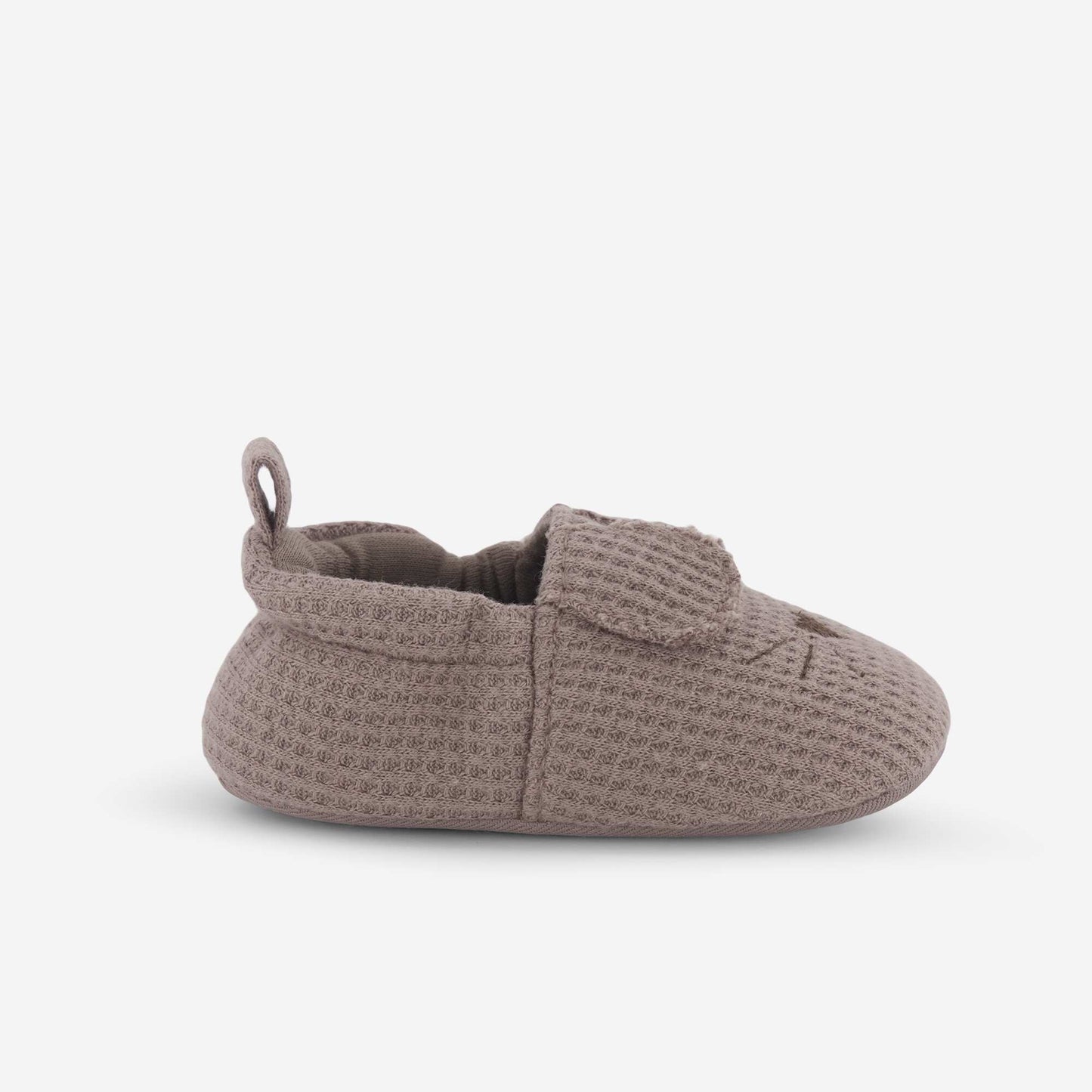 Cotton Gauze Booties with Animal Ears BROWN