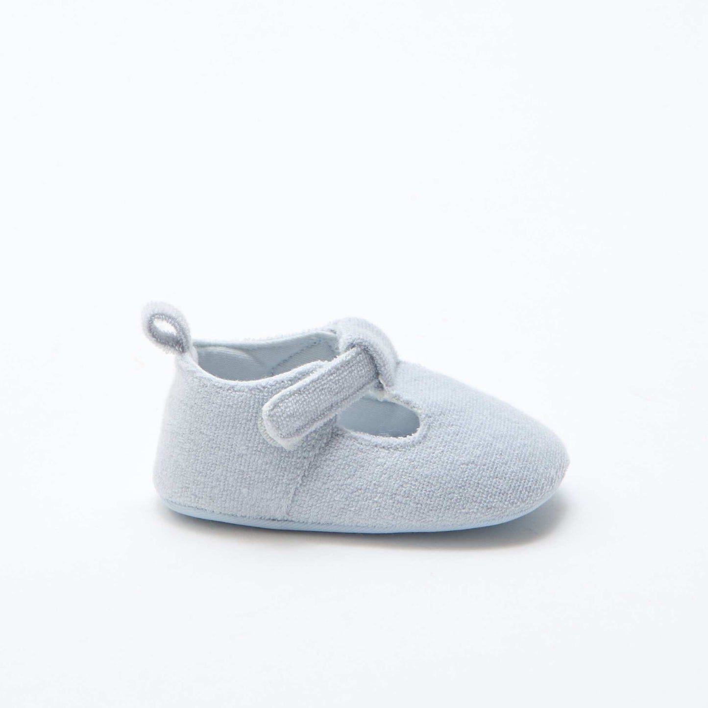Terry cloth ballet slippers BLUE