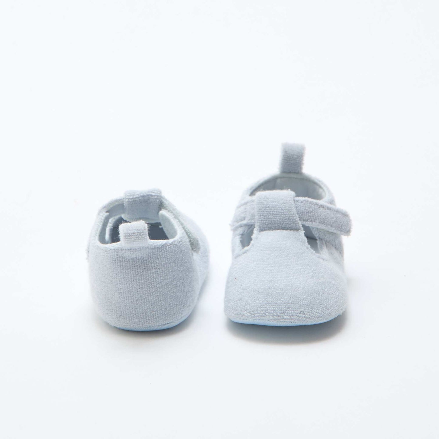Terry cloth ballet slippers BLUE