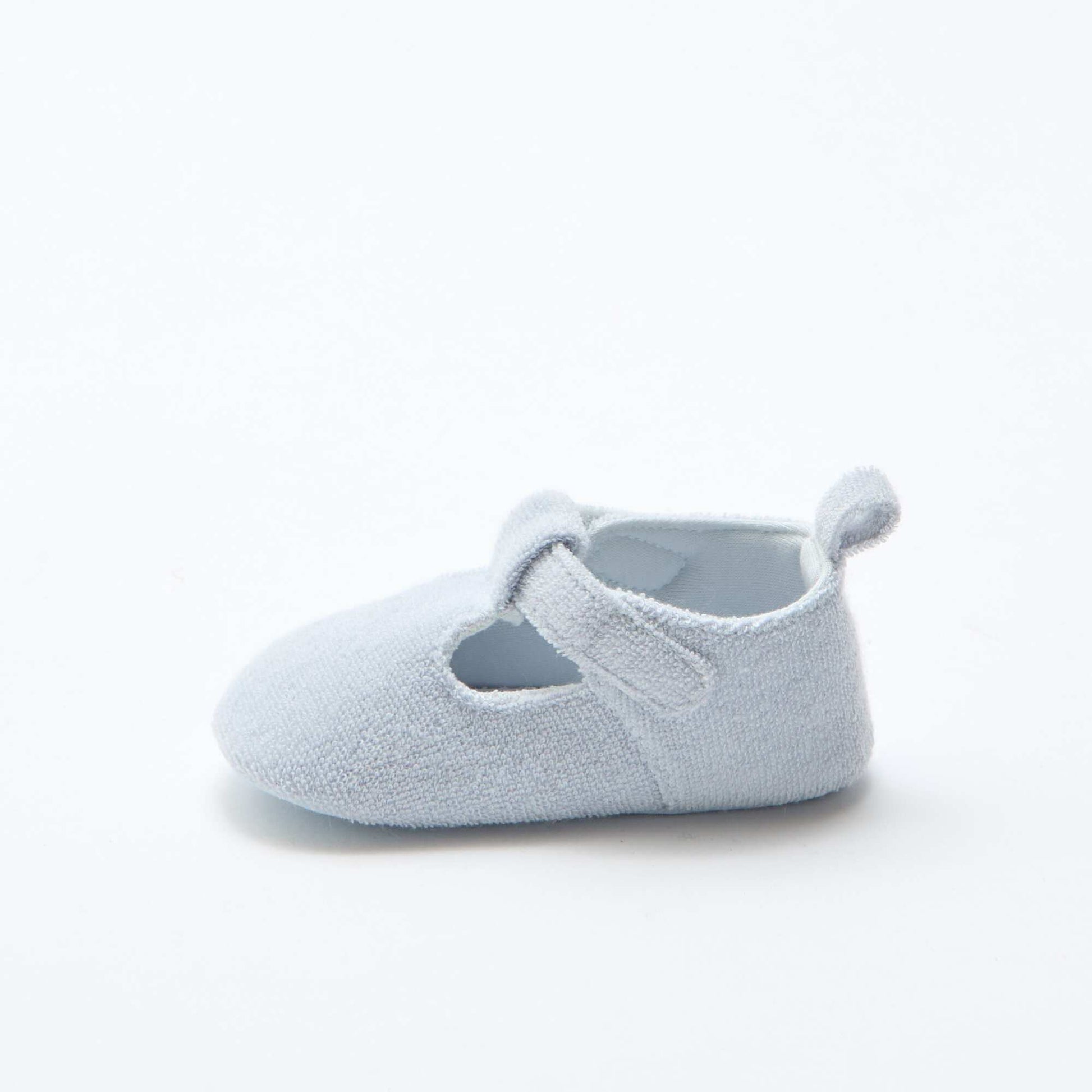 Terry cloth ballet slippers BLUE