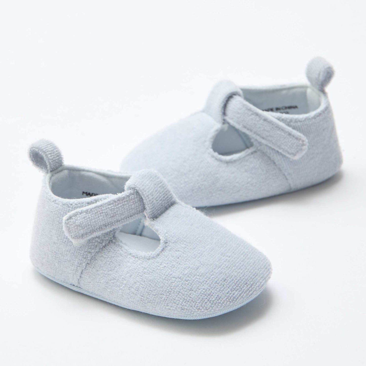 Terry cloth ballet slippers BLUE