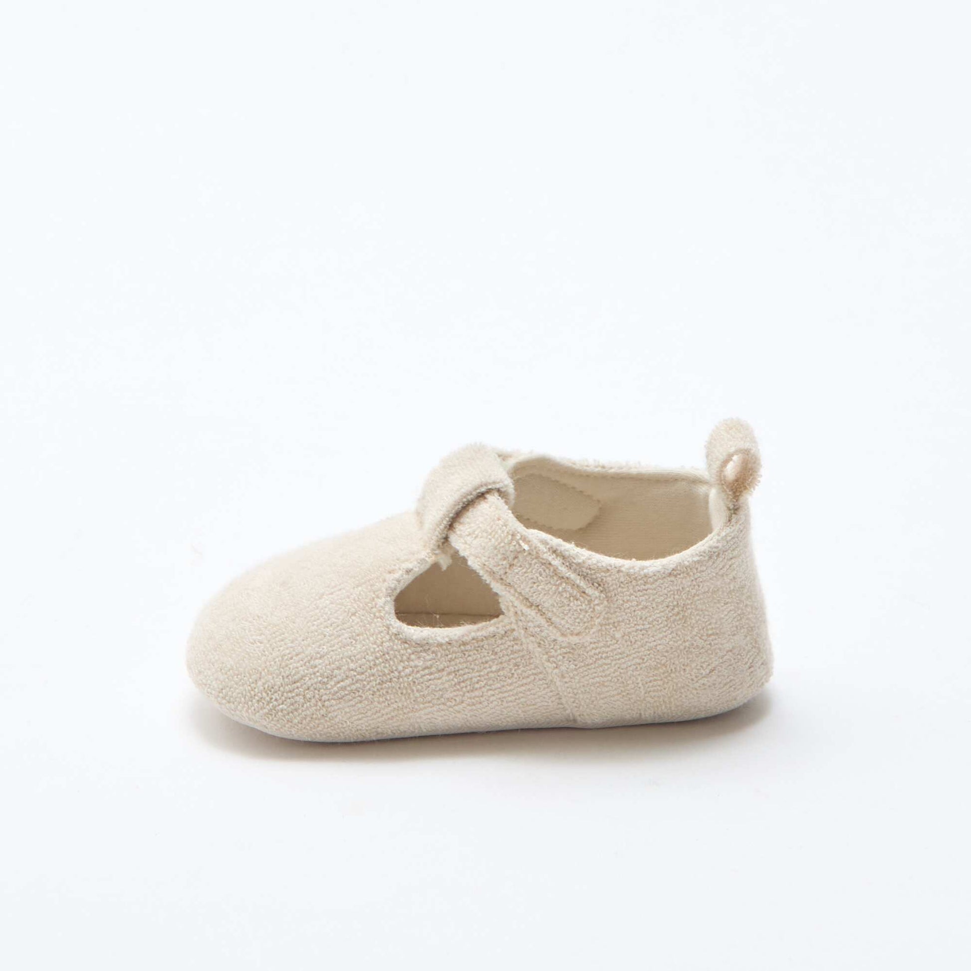 Terry cloth ballet slippers BEIGE