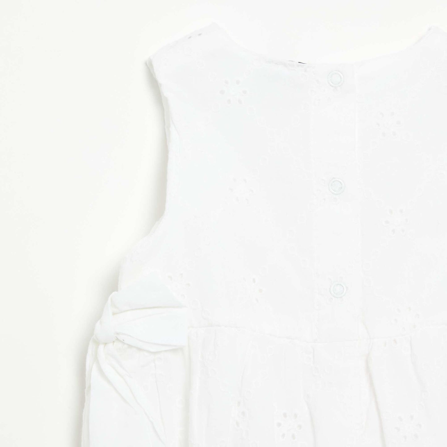Sleeveless Romper with Embroidery BEIGE