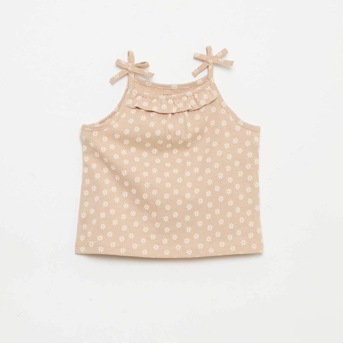 Pack of 2 Strap Tank Tops BEIGE