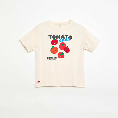 Short-Sleeved Printed T-Shirt WHITE