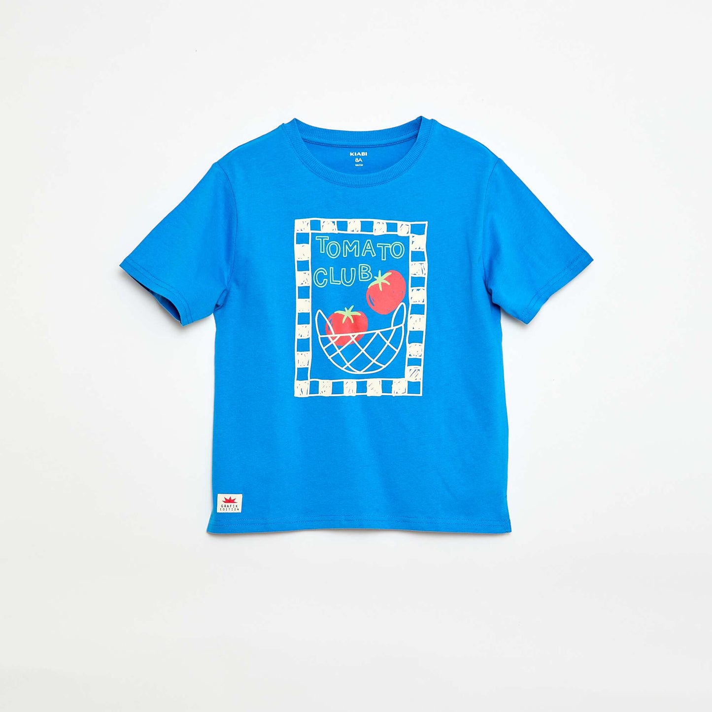 Short-Sleeved Printed T-Shirt BLUE