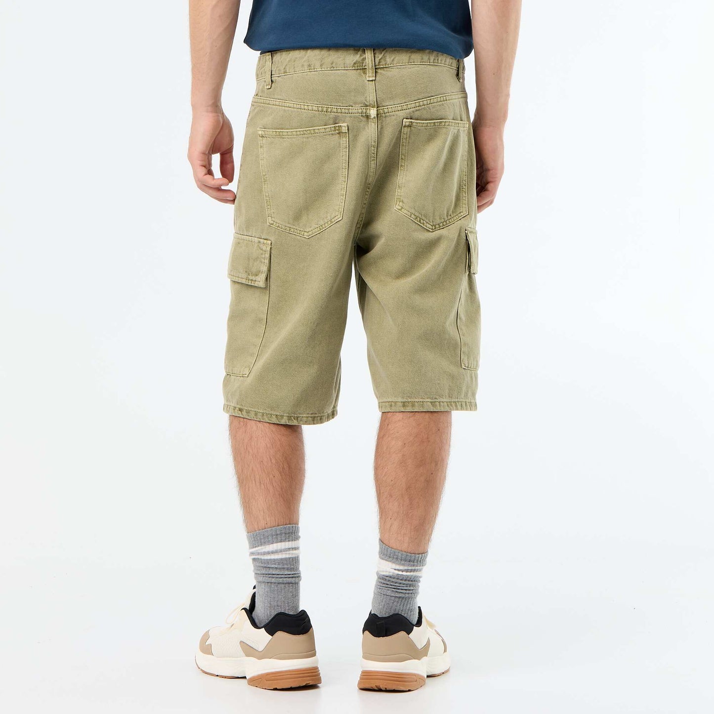 Plain multi-pocket shorts KHAKI