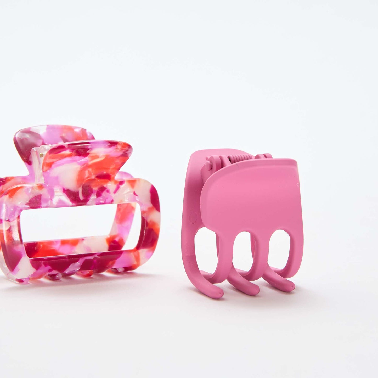 Set of 2 Fancy Claw Clips PINK