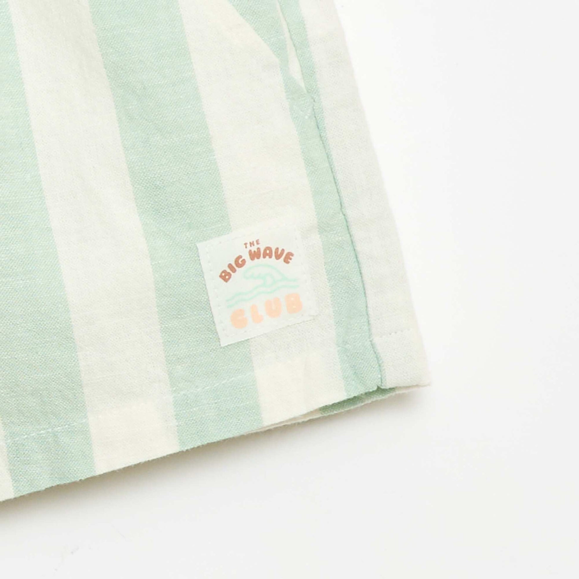 Cotton and Linen Shorts GREEN