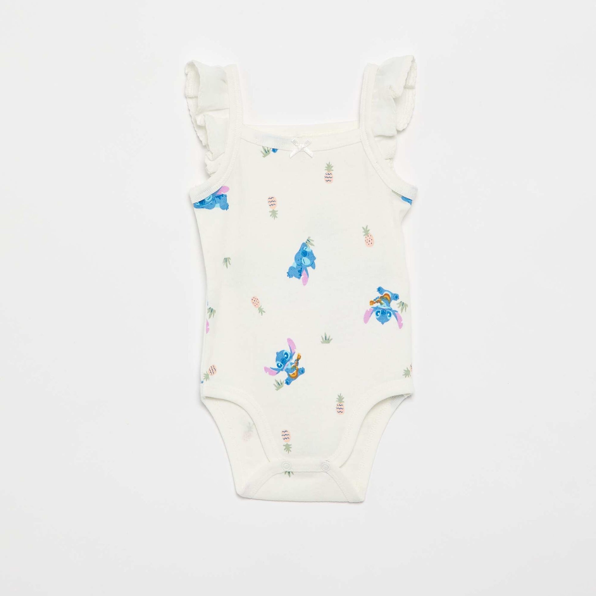Set of 2 'Disney' Sleeveless Bodysuits WHITE