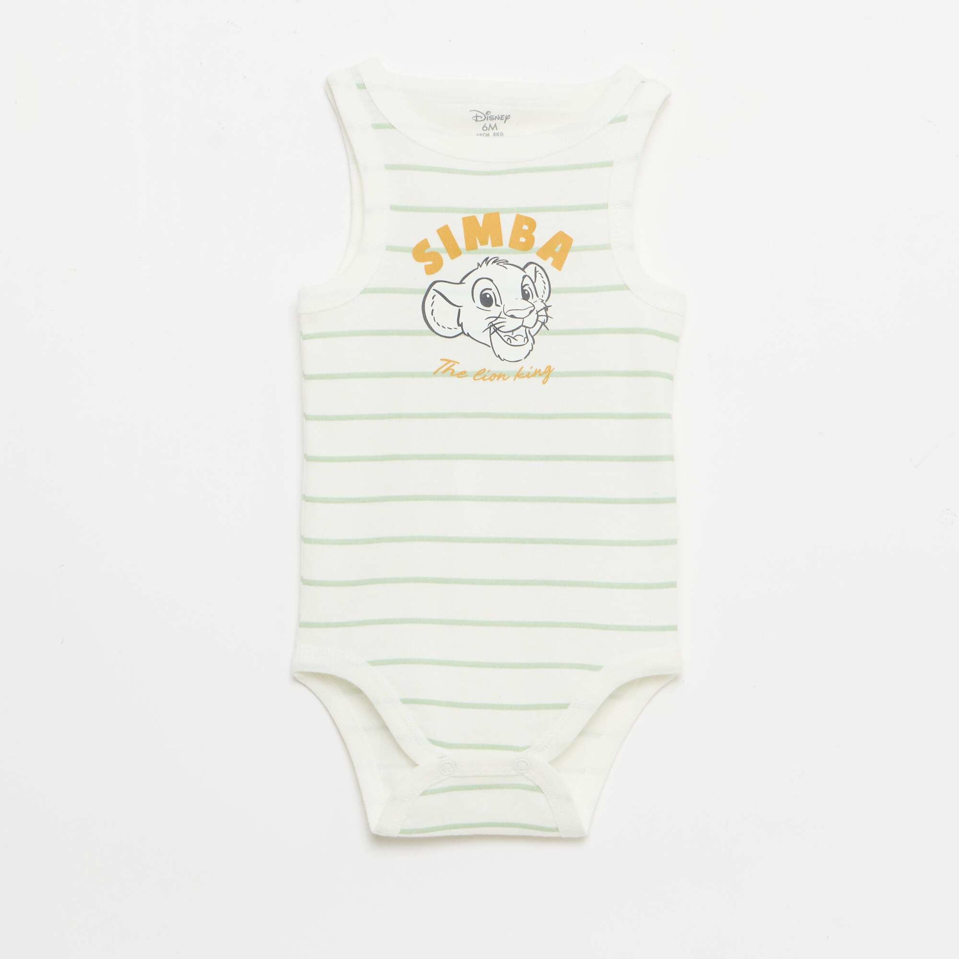 2-Pack Disney Sleeveless Bodysuits WHITE