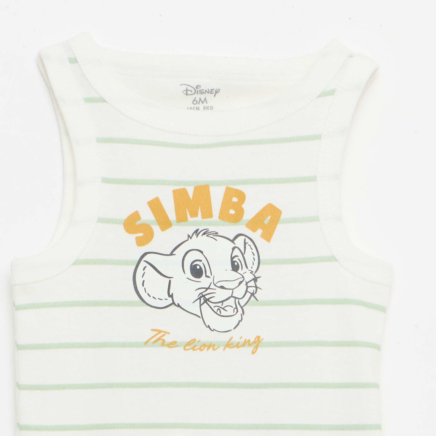 2-Pack Disney Sleeveless Bodysuits WHITE