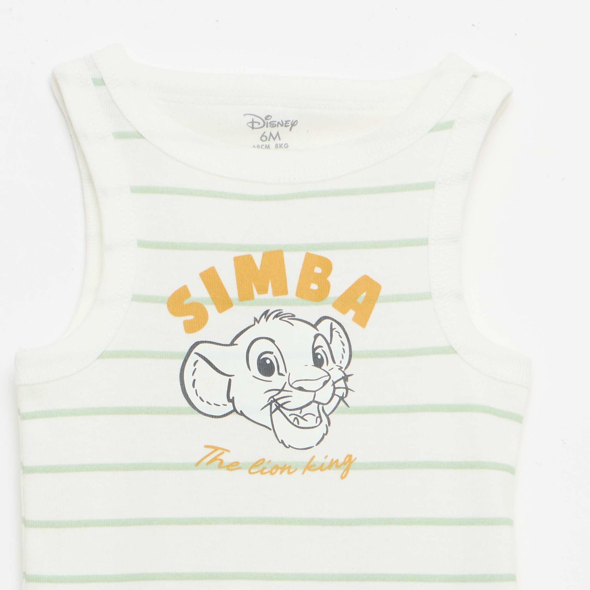 2-Pack Disney Sleeveless Bodysuits WHITE