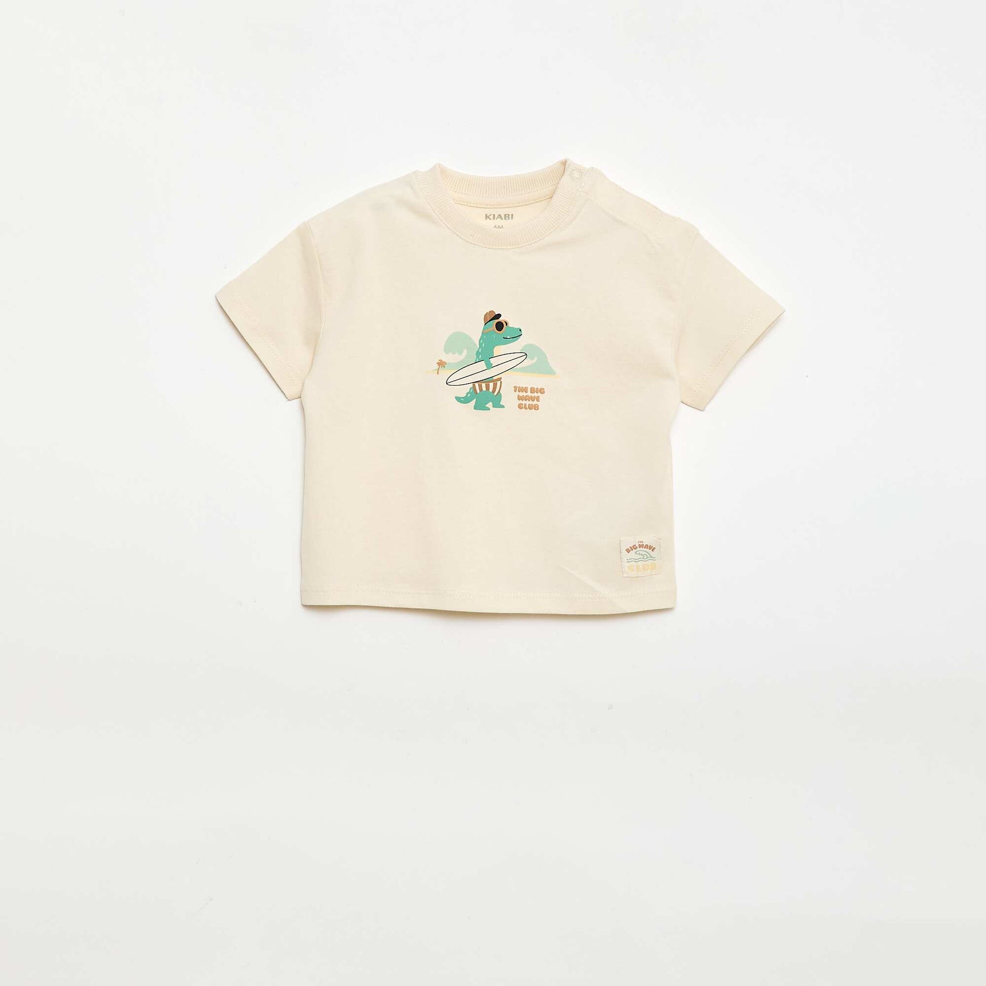 Printed Short-Sleeved T-Shirt WHITE