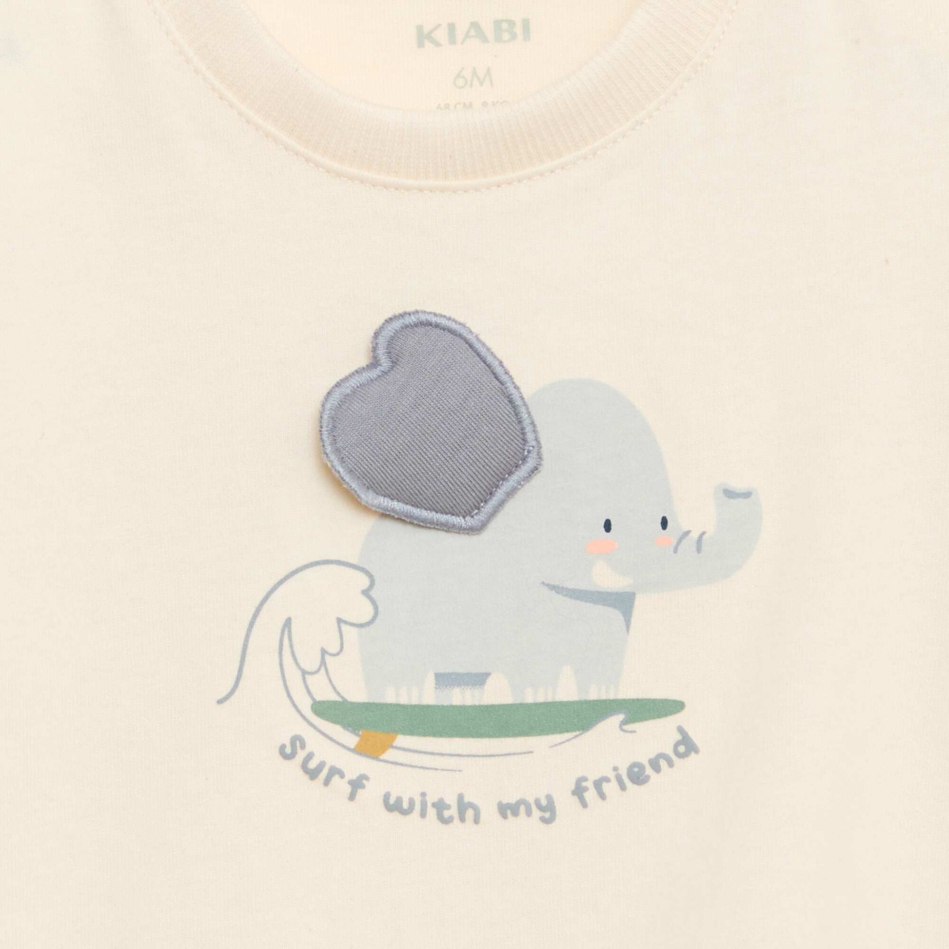 T-shirt with animated print WHITE
