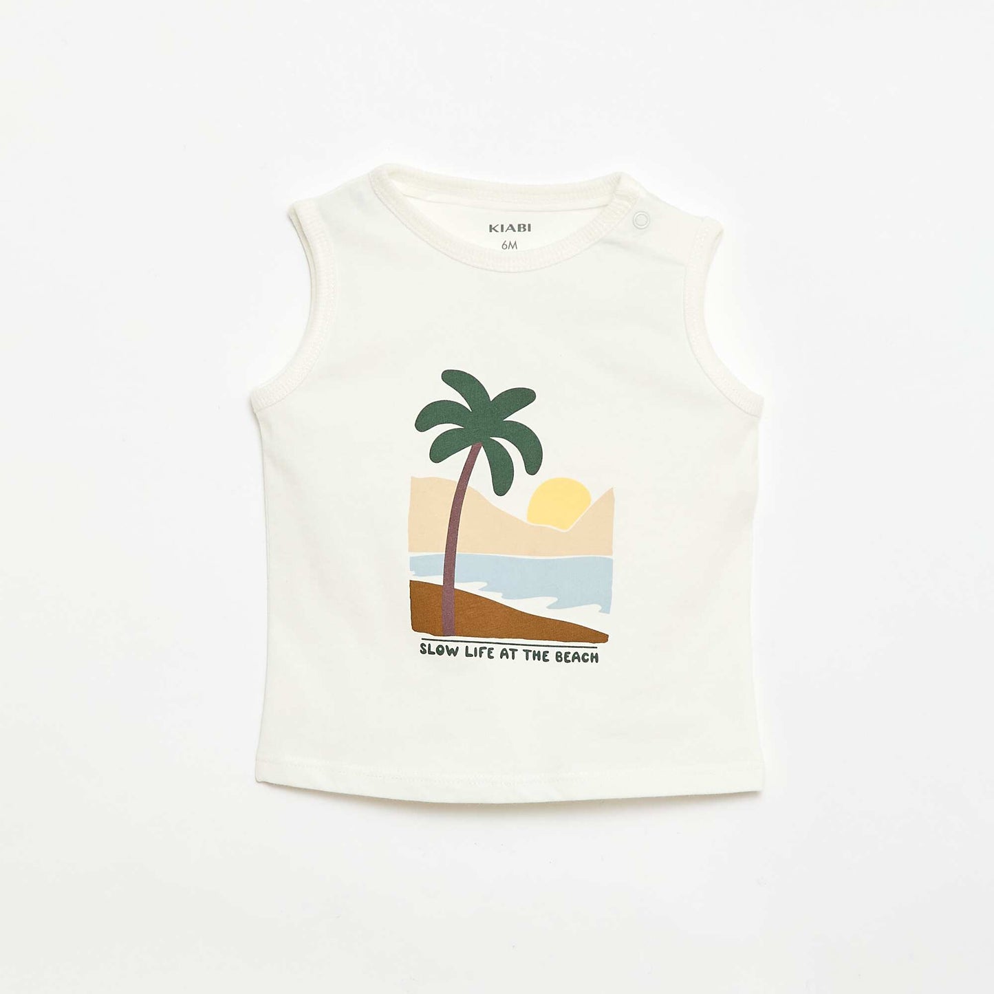 2-Piece Tank Top & Shorts Set WHITE
