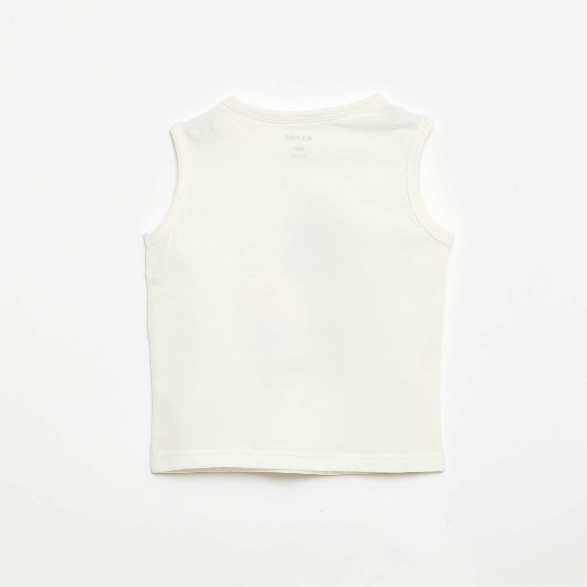 2-Piece Tank Top & Shorts Set WHITE