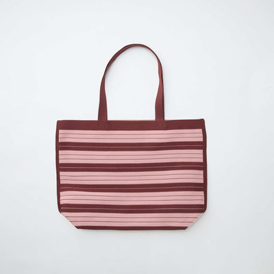 Large Striped Tote Bag PINK