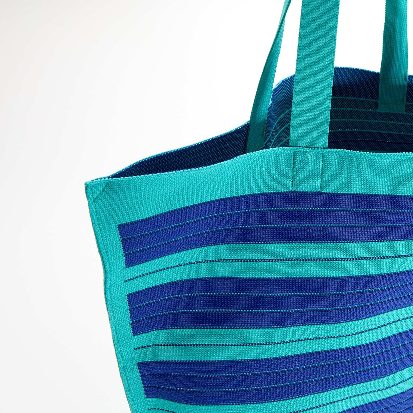 Large Striped Tote Bag BLUE