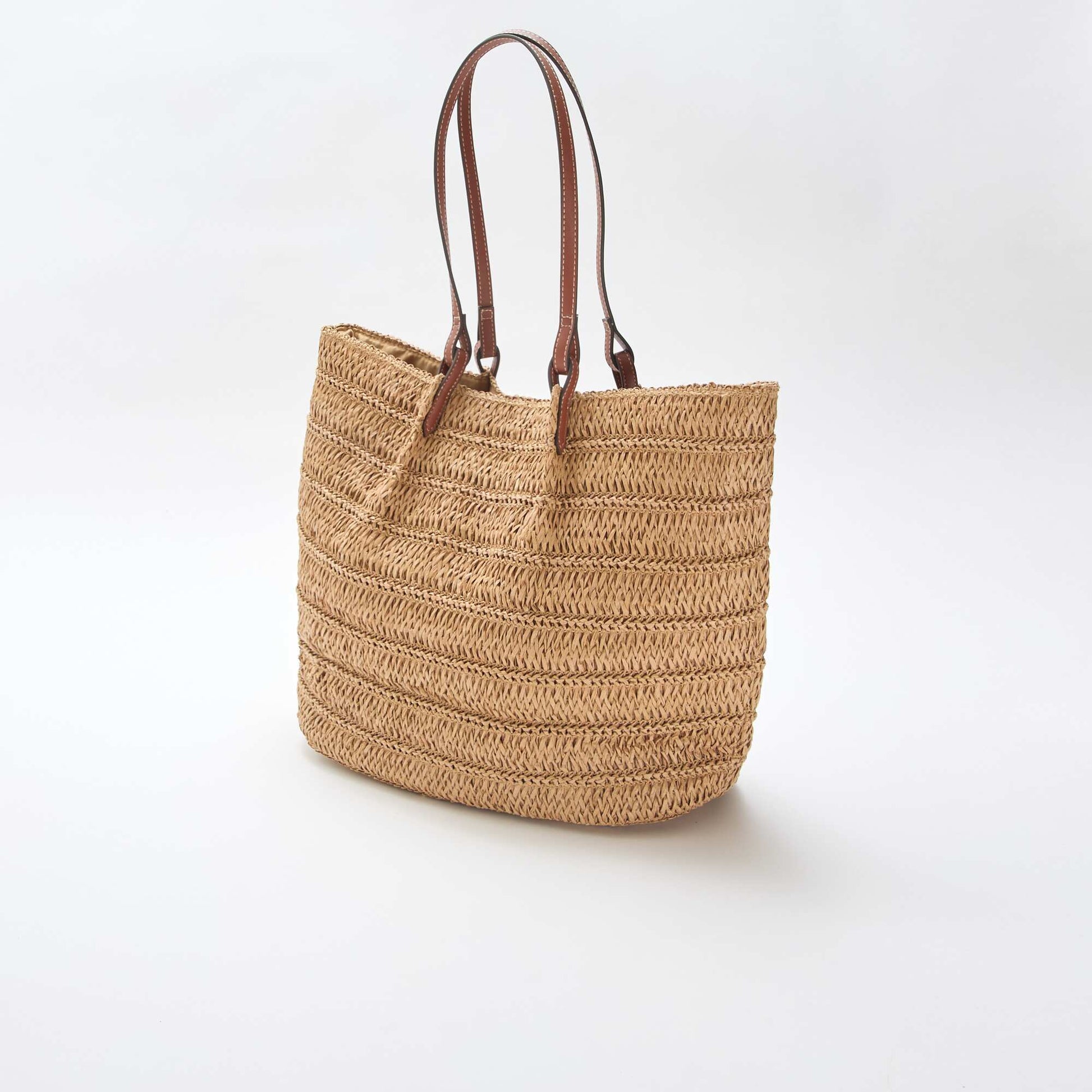 Straw Tote Bag BEIGE