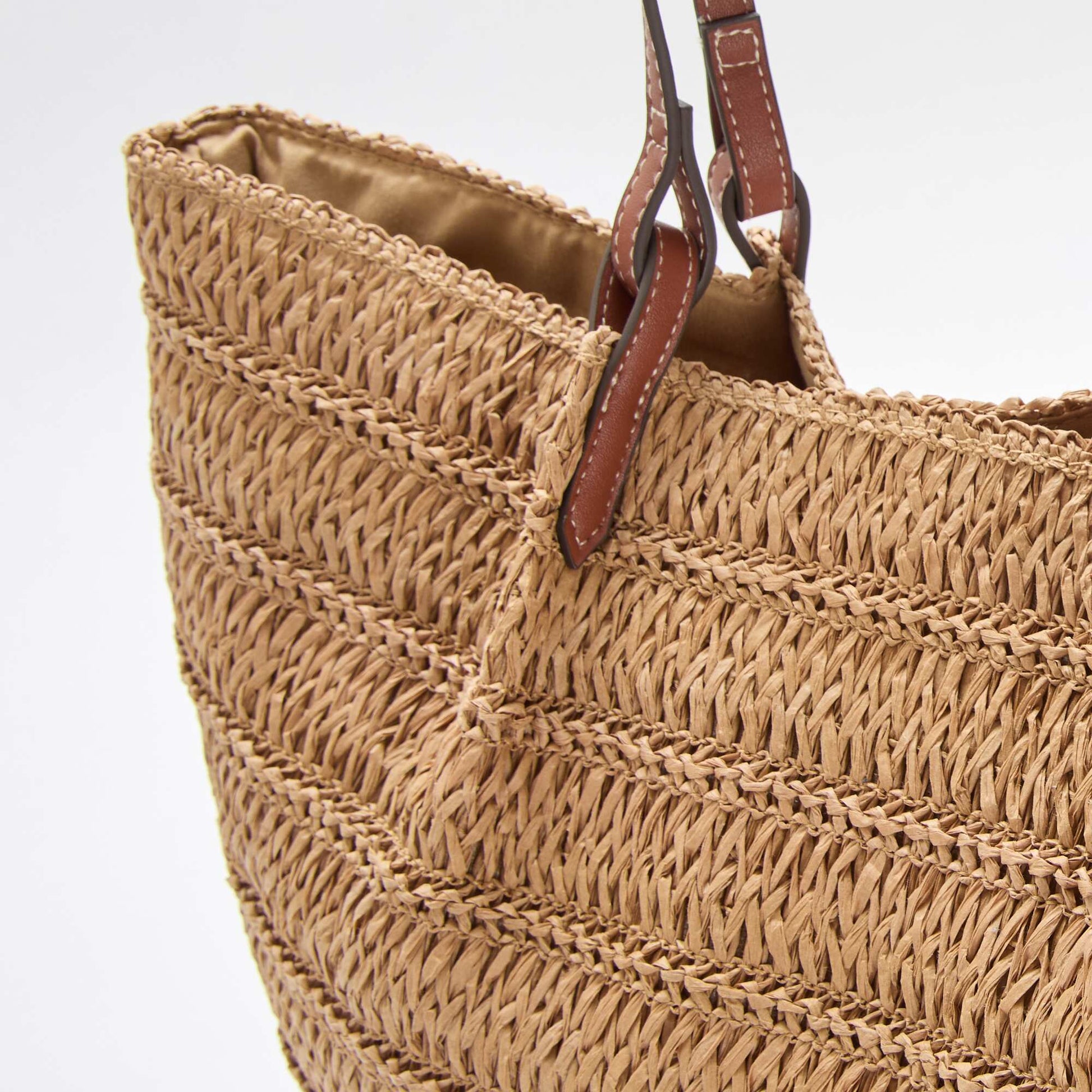 Straw Tote Bag BEIGE