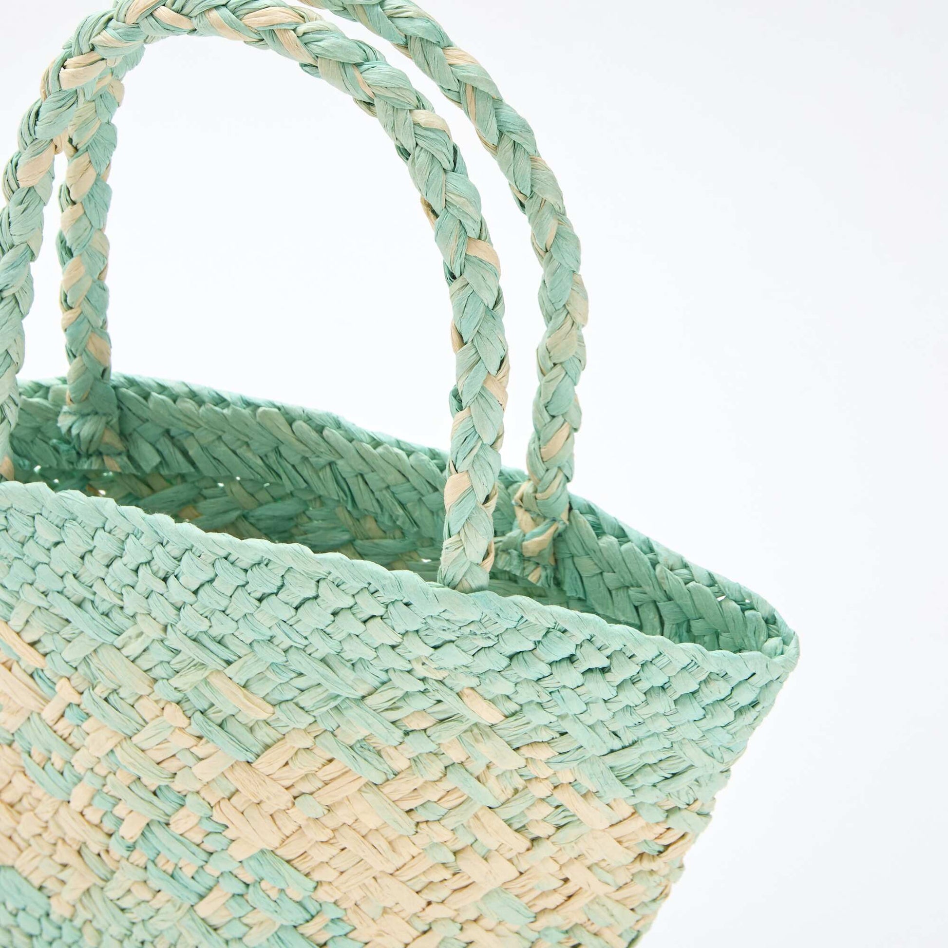 Woven Paper Bag GREEN