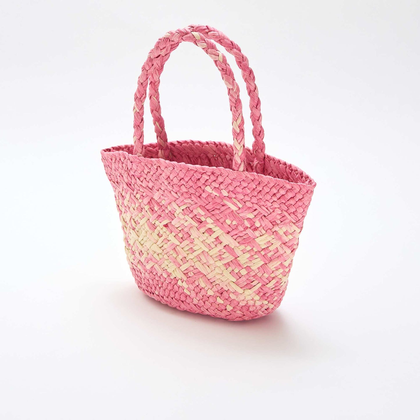 Woven Paper Bag PINK