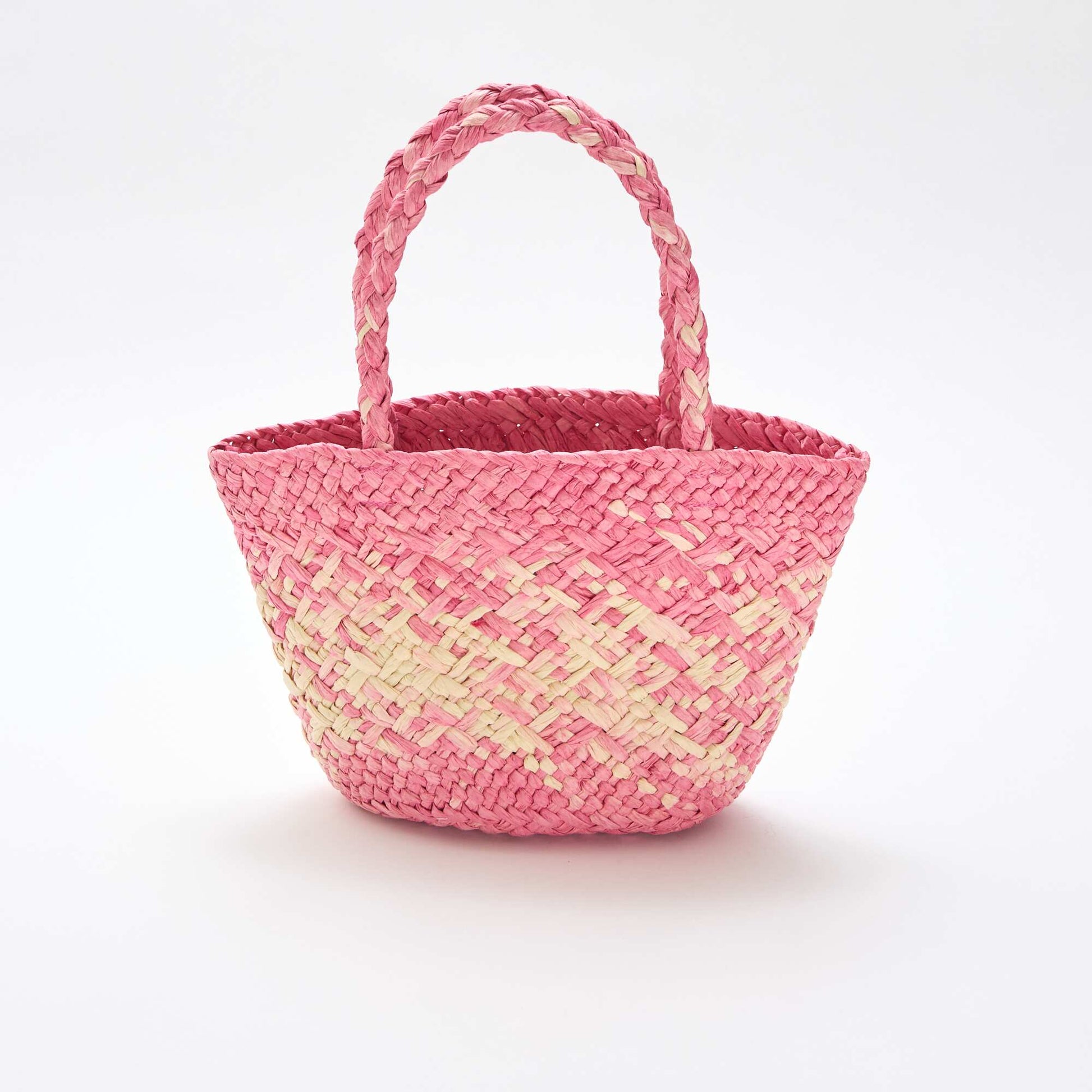 Woven Paper Bag PINK