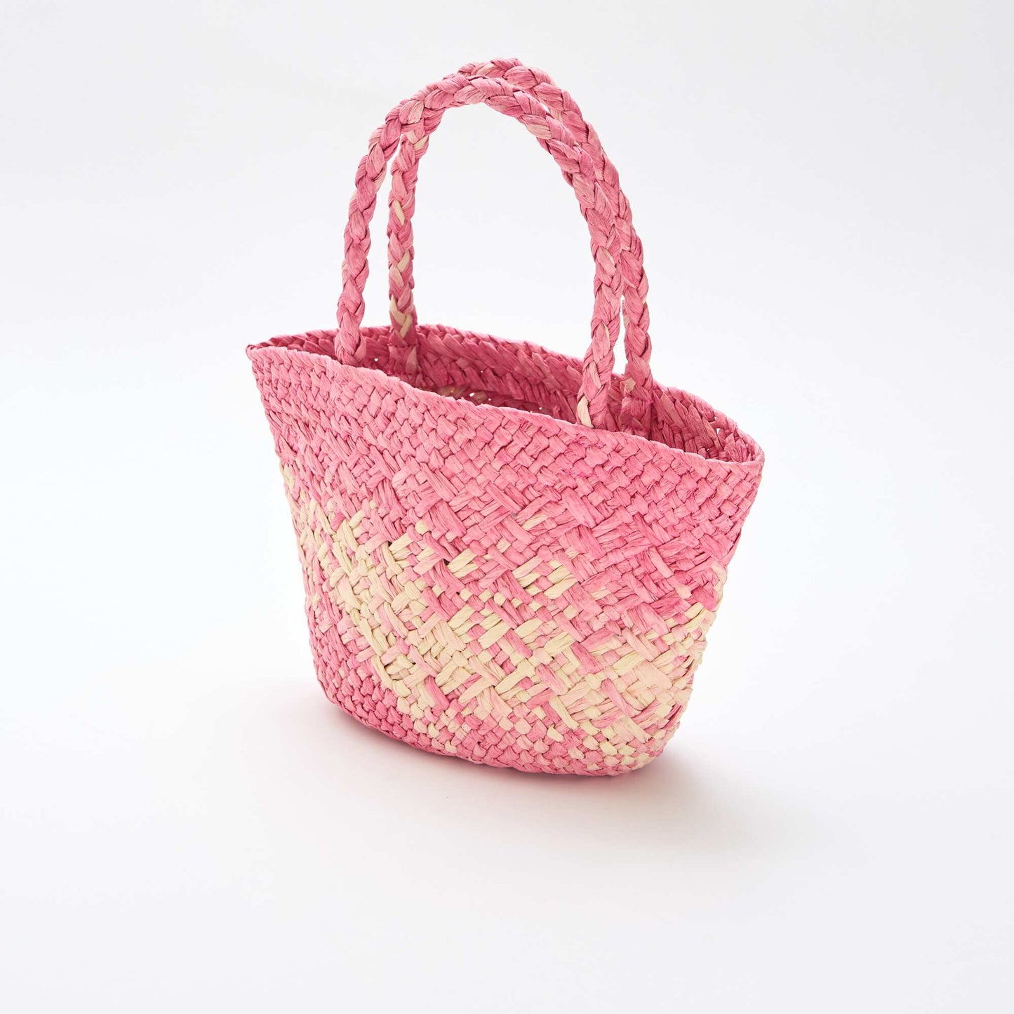 Woven Paper Bag PINK