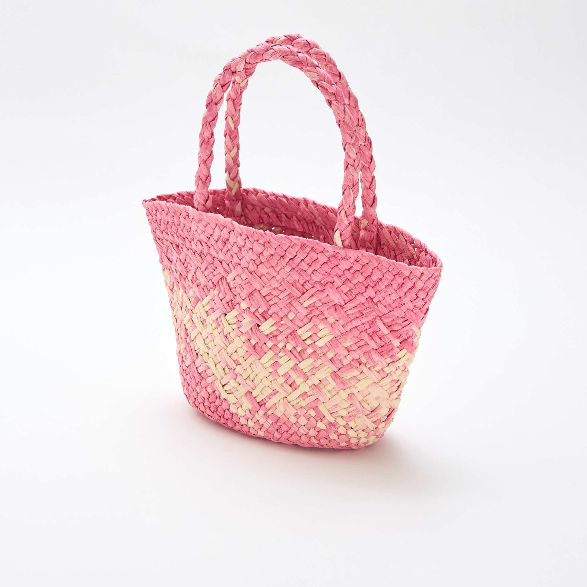 Woven Paper Bag PINK