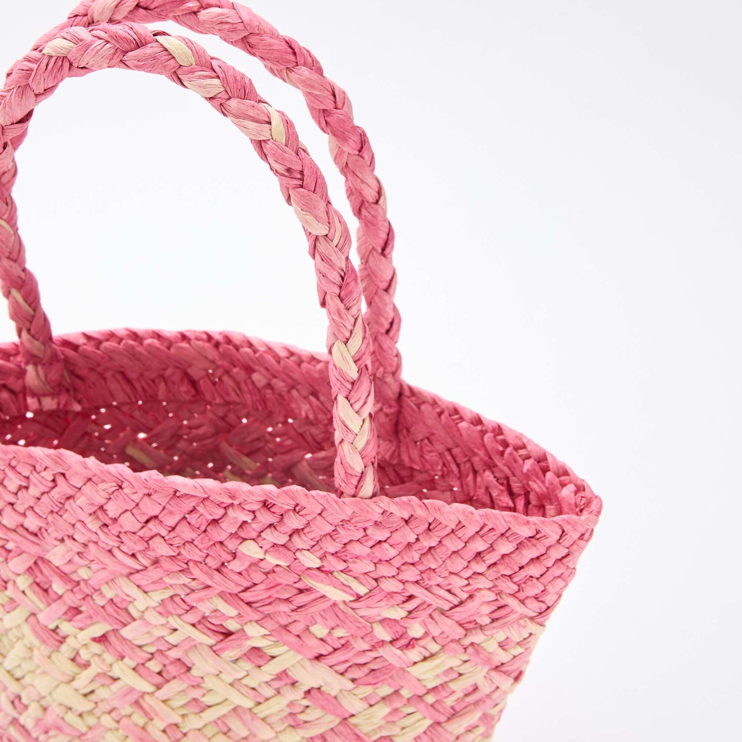 Woven Paper Bag PINK