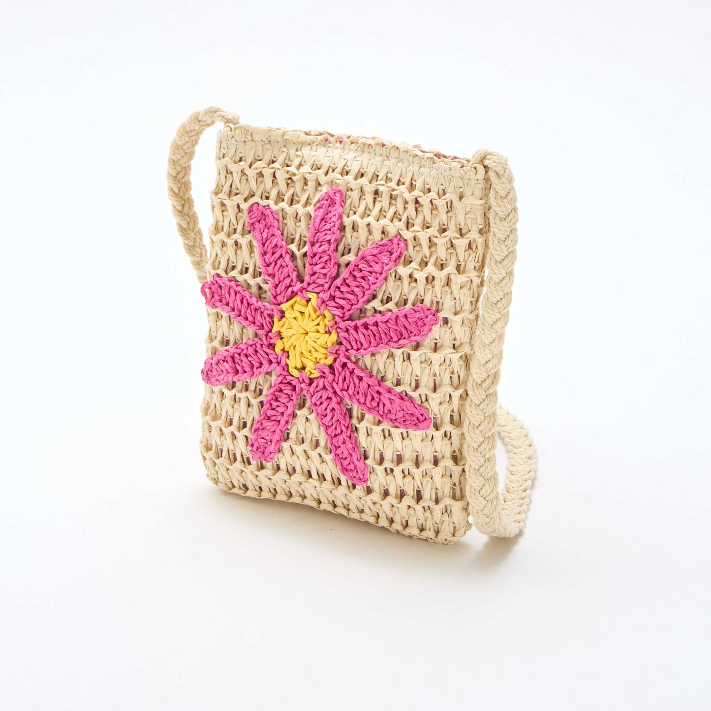 Braided Phone Pouch PINK