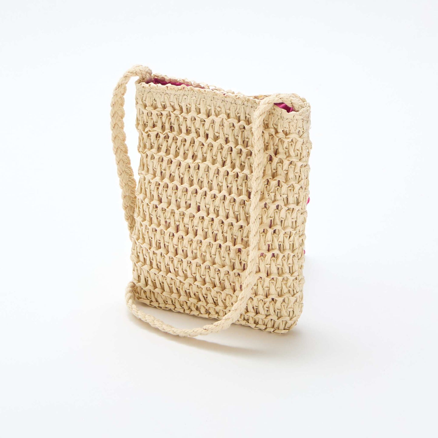 Braided Phone Pouch PINK