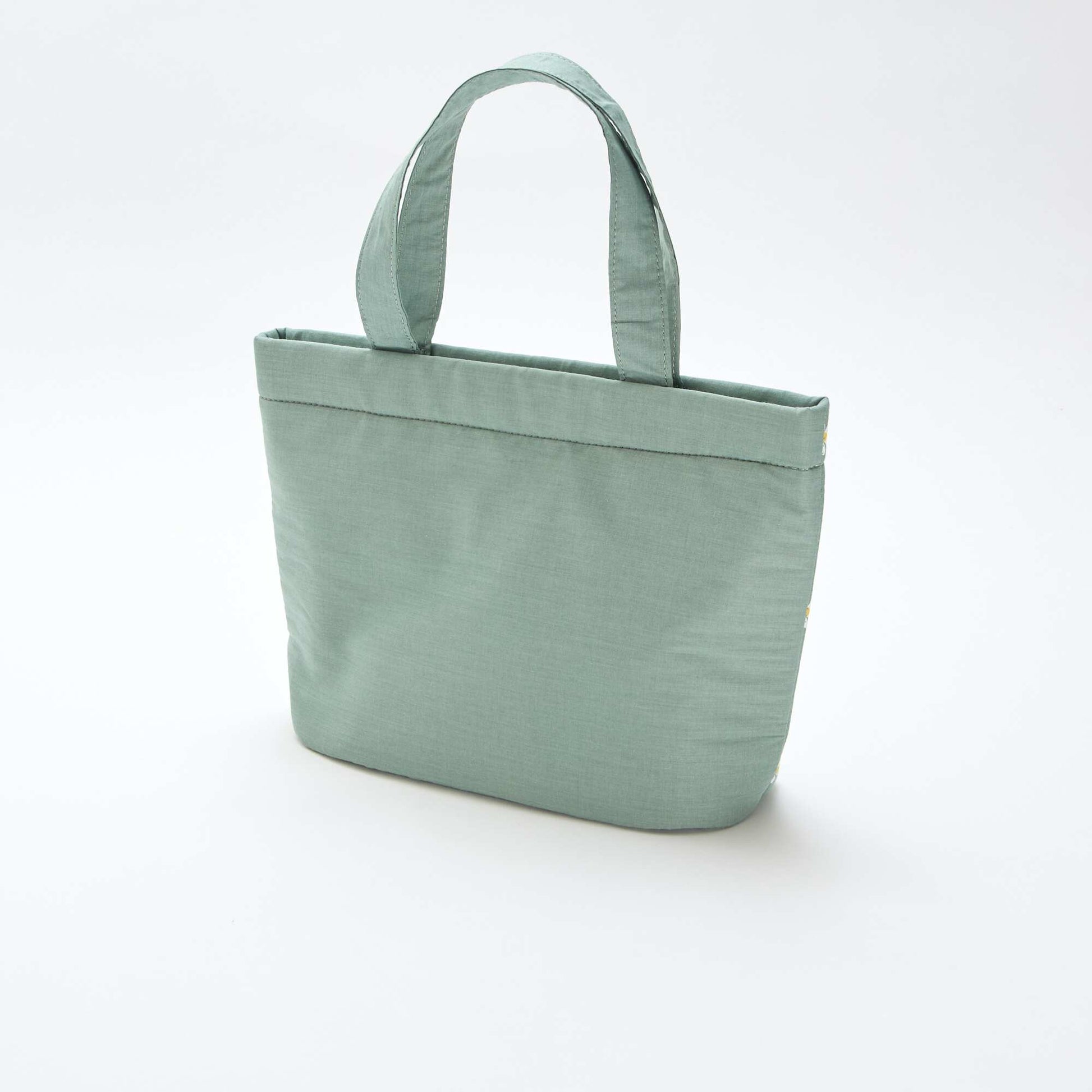 Padded Canvas Tote Bag GREEN