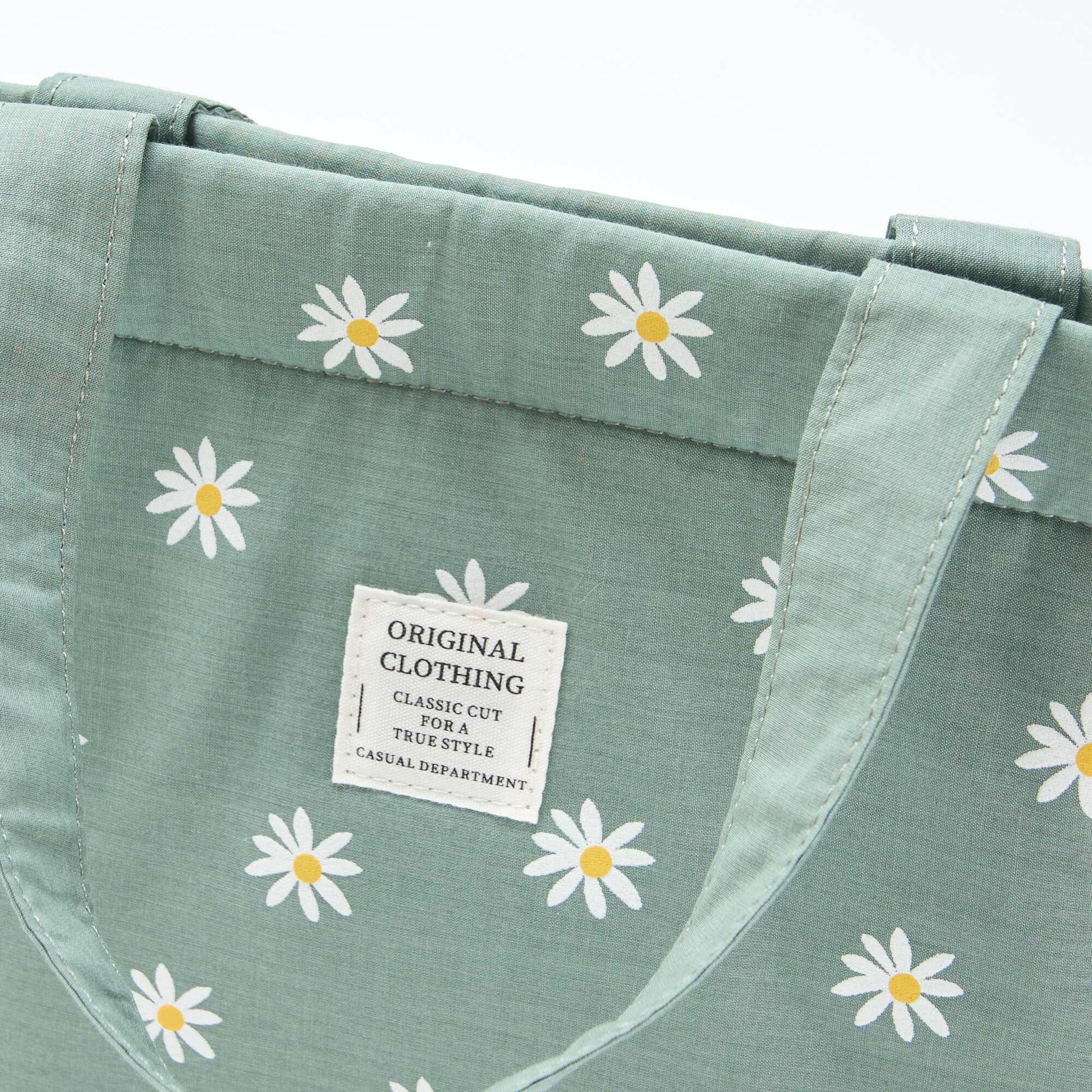 Padded Canvas Tote Bag GREEN
