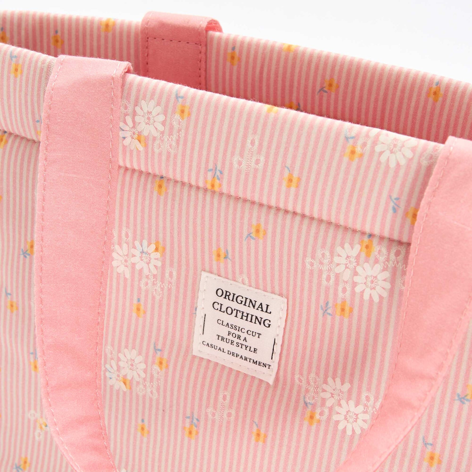 Padded Canvas Tote Bag PINK