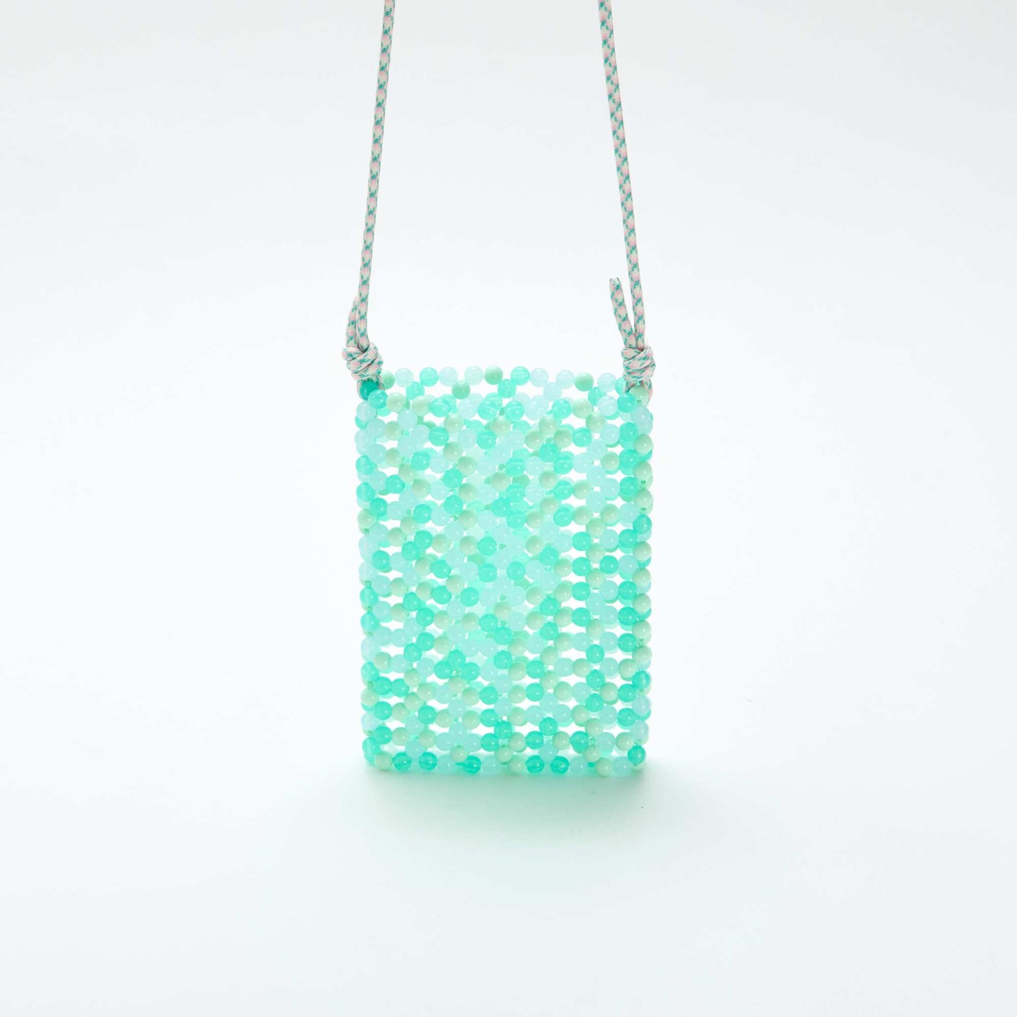 Beaded Phone Pouch GREEN